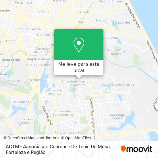 ACTM - Associação Cearense De Tênis De Mesa mapa