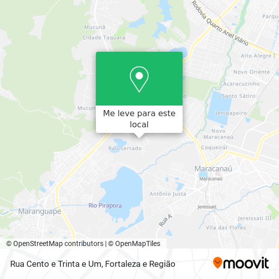 Rua Cento e Trinta e Um mapa