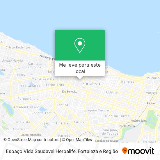 Espaço Vida Saudavel Herbalife mapa