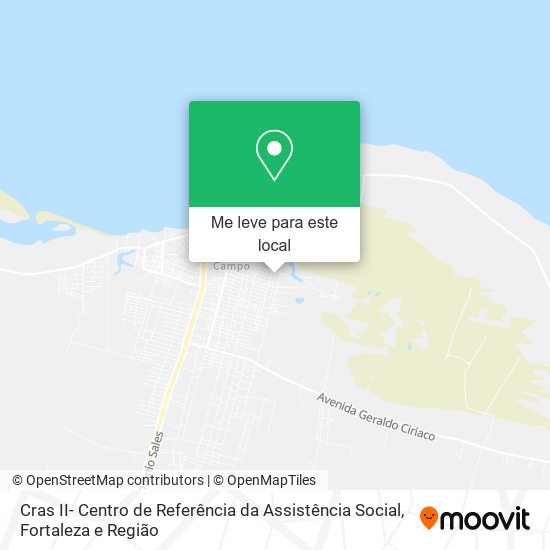 Cras II- Centro de Referência da Assistência Social mapa