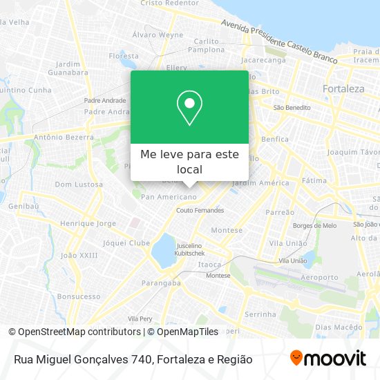 Rua Miguel Gonçalves 740 mapa