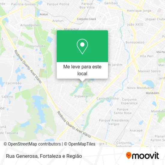 Rua Generosa mapa