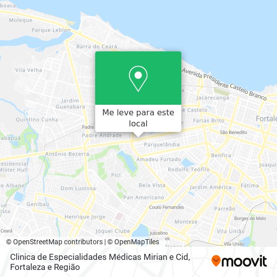 Clinica de Especialidades Médicas Mirian e Cid mapa