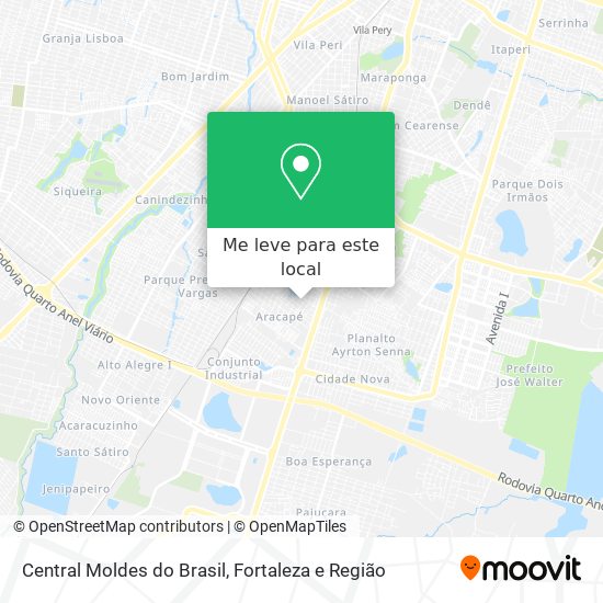 Central Moldes do Brasil mapa