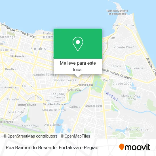 Rua Raimundo Resende mapa
