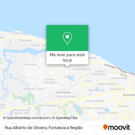 Rua Alberto de Oliveira mapa