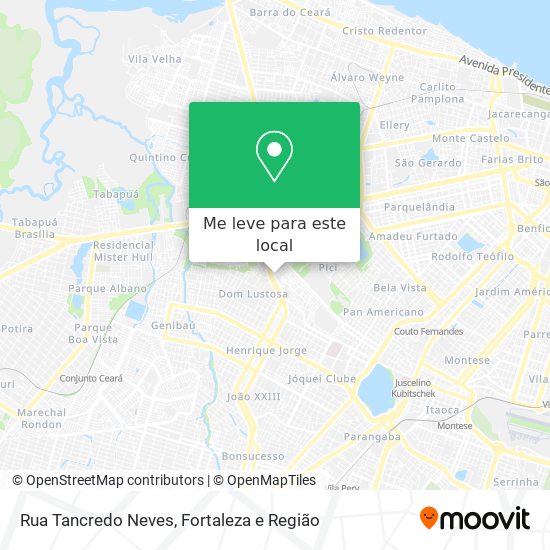 Rua Tancredo Neves mapa