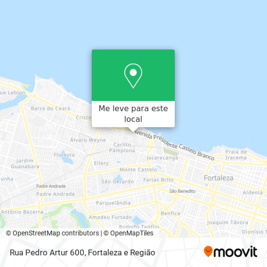 Rua Pedro Artur 600 mapa