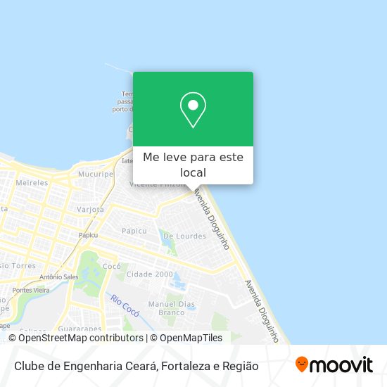 Clube de Engenharia Ceará mapa