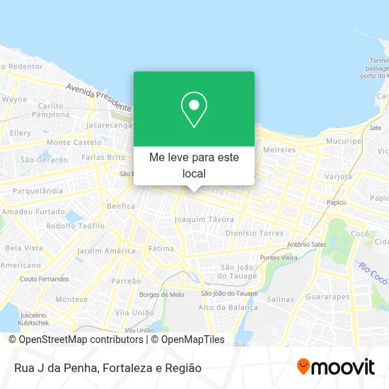 Rua J da Penha mapa