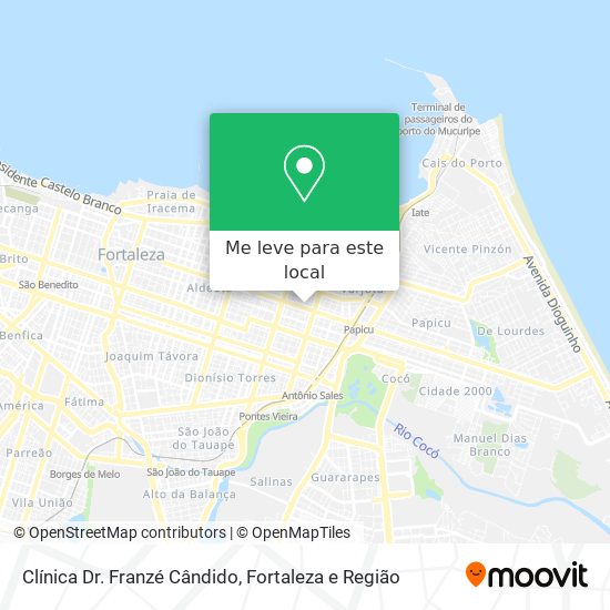 Clínica Dr. Franzé Cândido mapa