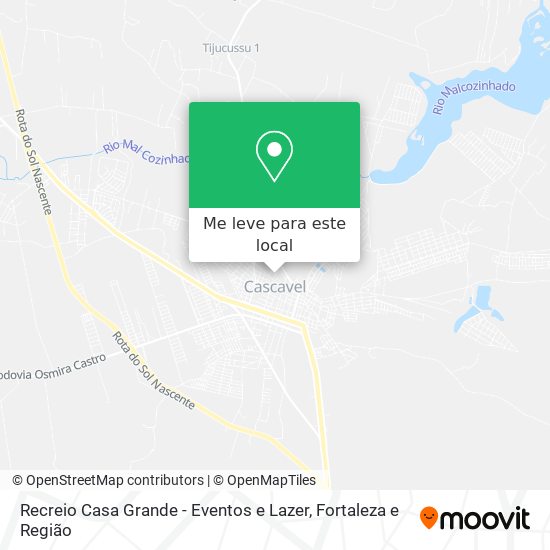 Recreio Casa Grande - Eventos e Lazer mapa