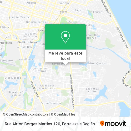 Rua Airton Borges Martins 120 mapa