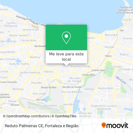 Reduto Palmeiras CE mapa
