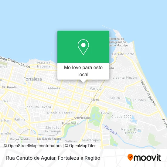 Rua Canuto de Aguiar mapa
