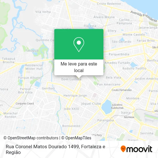 Rua Coronel Matos Dourado 1499 mapa