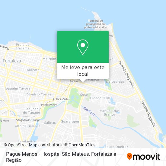 Pague Menos - Hospital São Mateus mapa