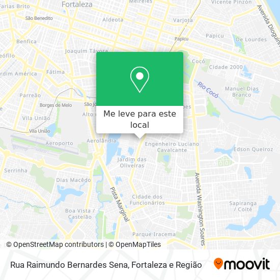 Rua Raimundo Bernardes Sena mapa