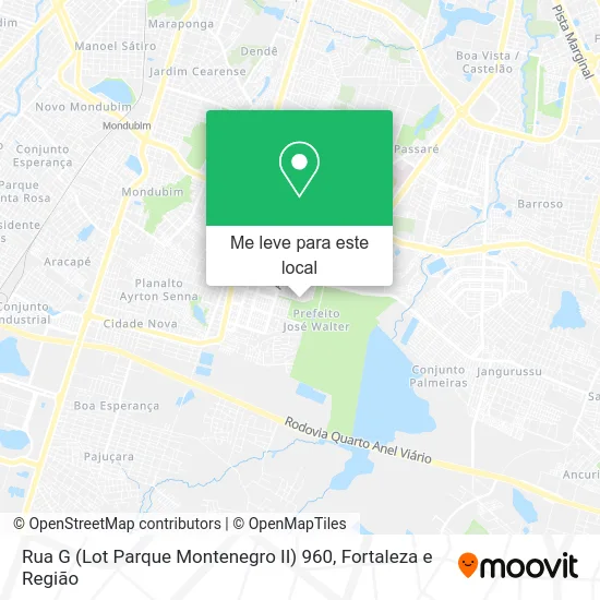 Rua G (Lot Parque Montenegro II) 960 mapa