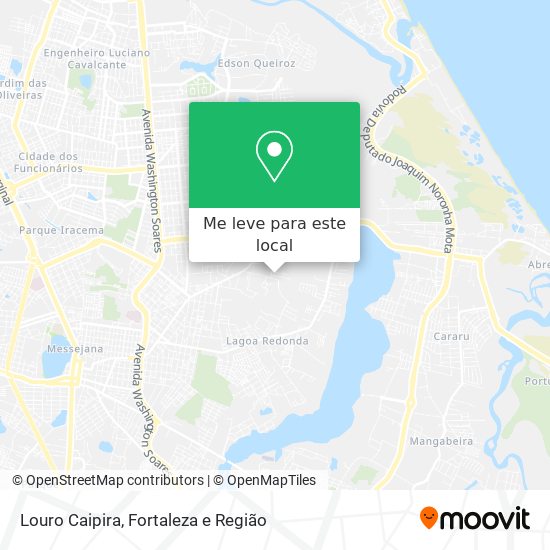 Louro Caipira mapa