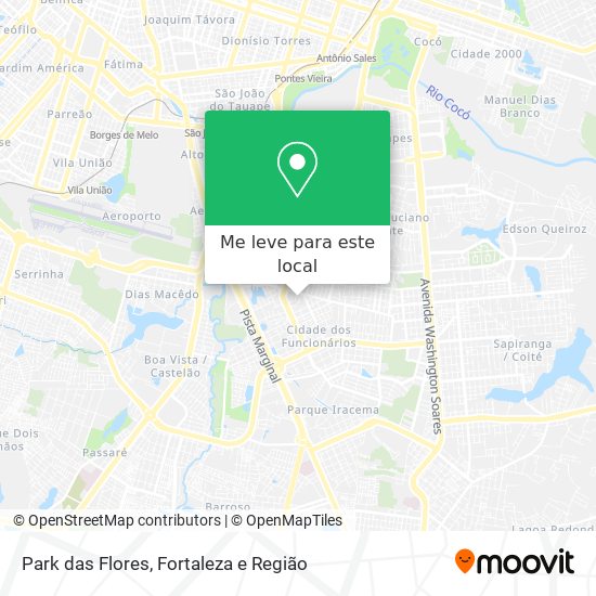 Park das Flores mapa