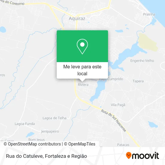 Rua do Catuleve mapa