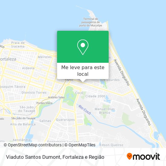 Viaduto Santos Dumont mapa