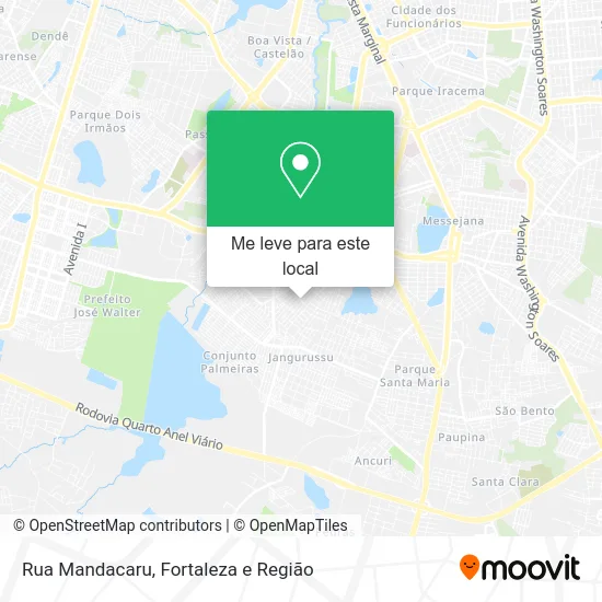 Rua Mandacaru mapa