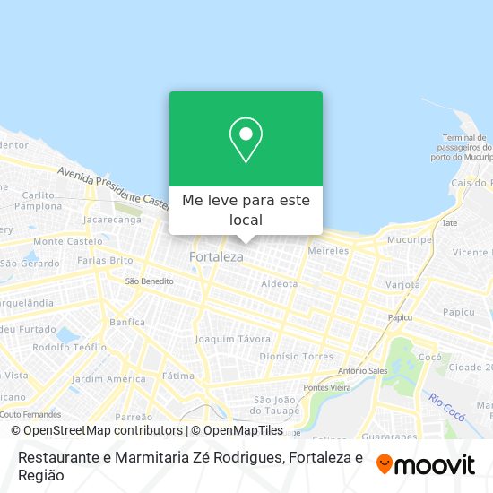Restaurante e Marmitaria Zé Rodrigues mapa