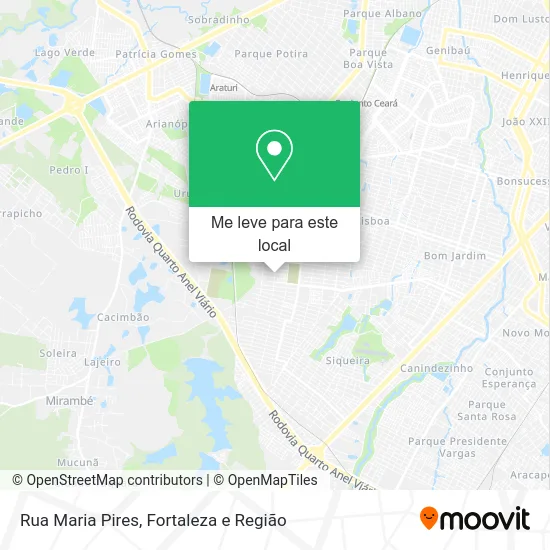 Rua Maria Pires mapa