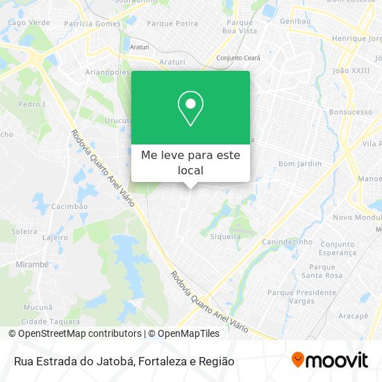 Rua Estrada do Jatobá mapa