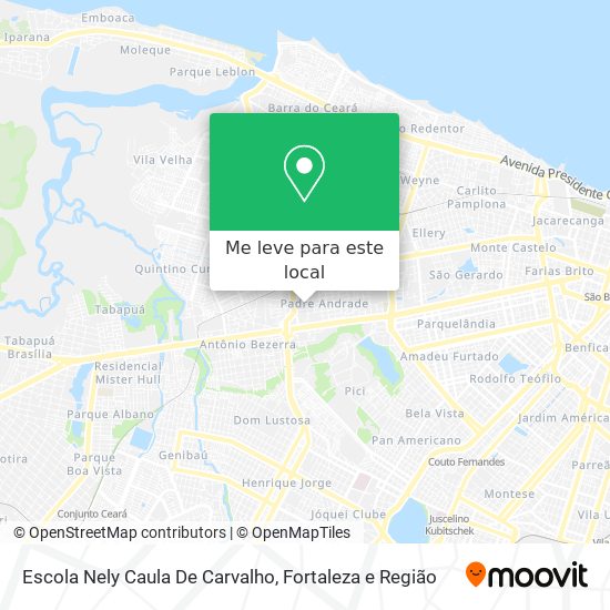 Escola Nely Caula De Carvalho mapa