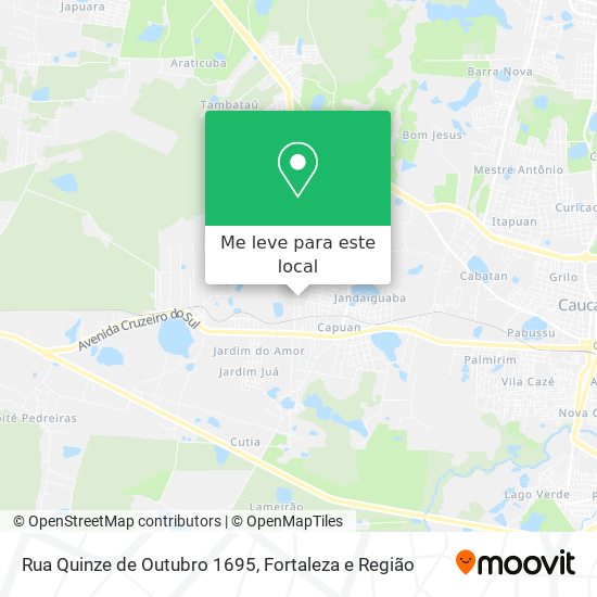Rua Quinze de Outubro 1695 mapa