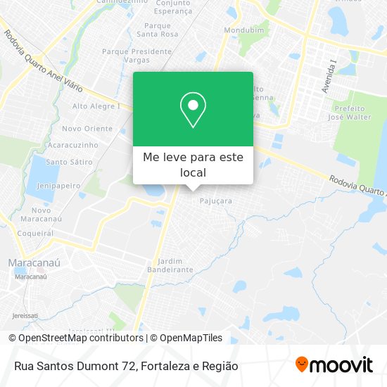 Rua Santos Dumont 72 mapa