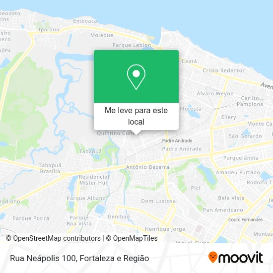 Rua Neápolis 100 mapa