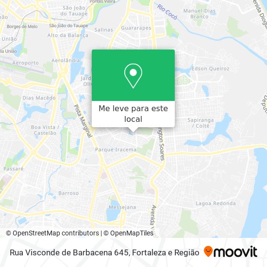 Rua Visconde de Barbacena 645 mapa