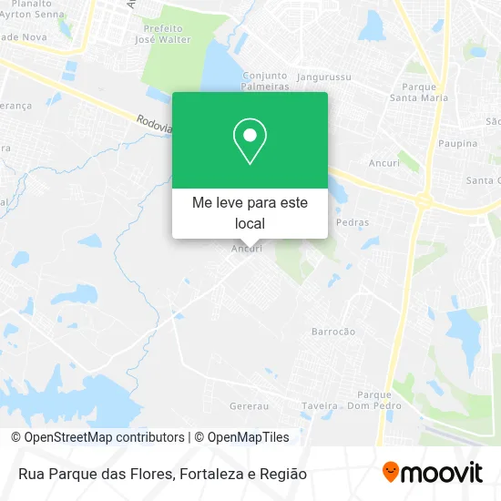 Rua Parque das Flores mapa