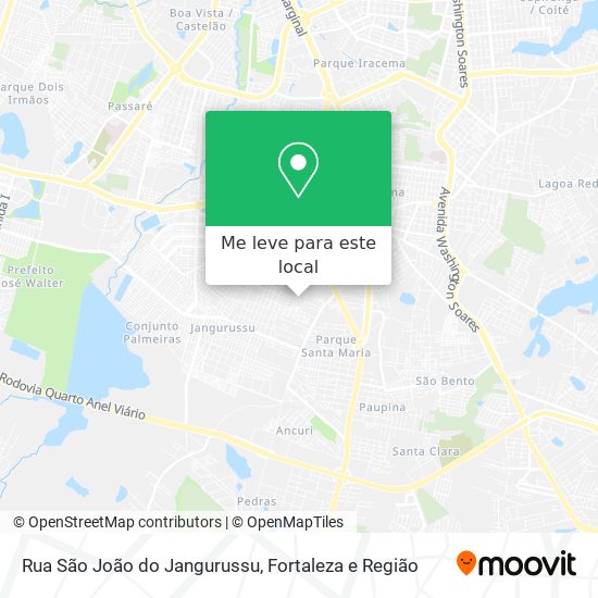 Rua São João do Jangurussu mapa