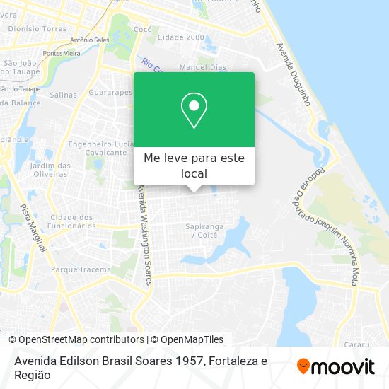 Avenida Edilson Brasil Soares 1957 mapa