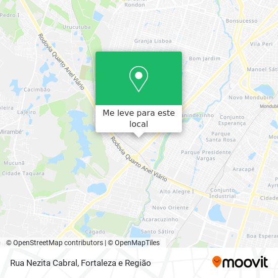 Rua Nezita Cabral mapa