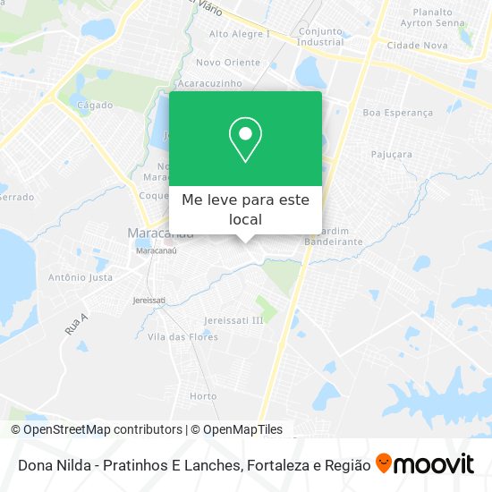 Dona Nilda - Pratinhos E Lanches mapa