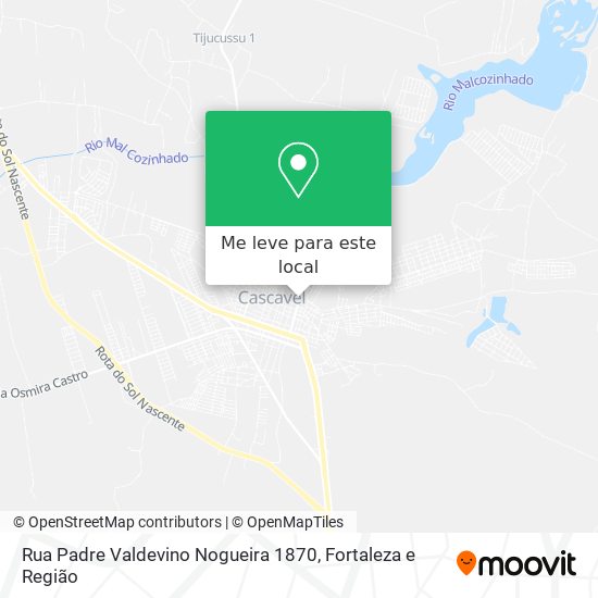 Rua Padre Valdevino Nogueira 1870 mapa