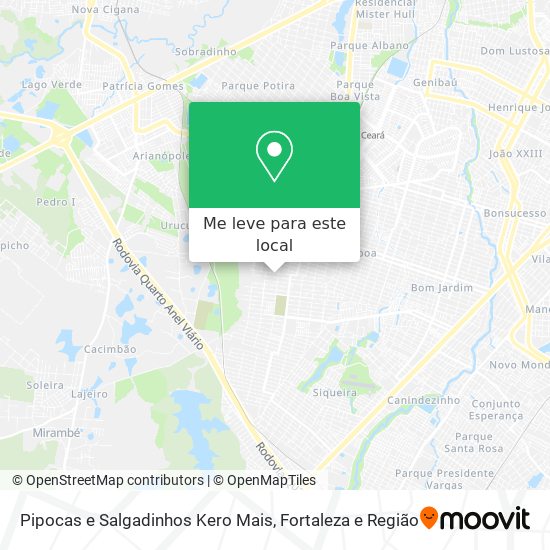 Pipocas e Salgadinhos Kero Mais mapa