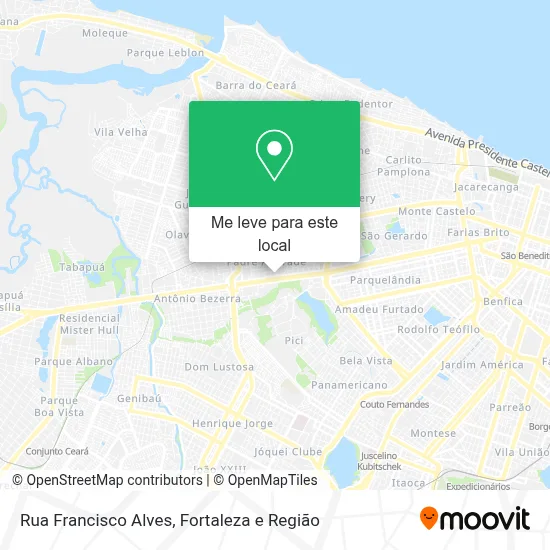 Rua Francisco Alves mapa