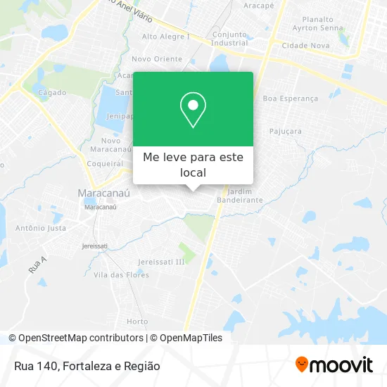Rua 140 mapa
