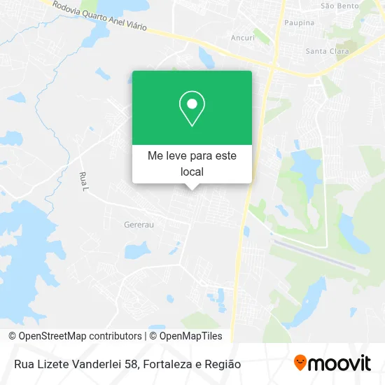 Rua Lizete Vanderlei 58 mapa