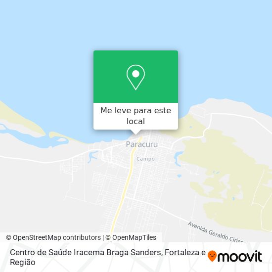 Centro de Saúde Iracema Braga Sanders mapa