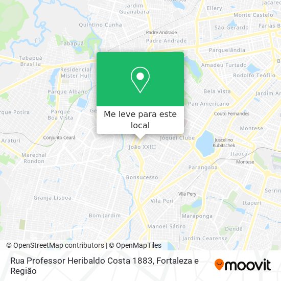 Rua Professor Heribaldo Costa 1883 mapa