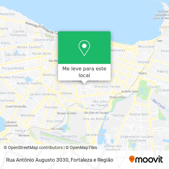 Rua Antônio Augusto 3030 mapa