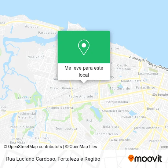 Rua Luciano Cardoso mapa